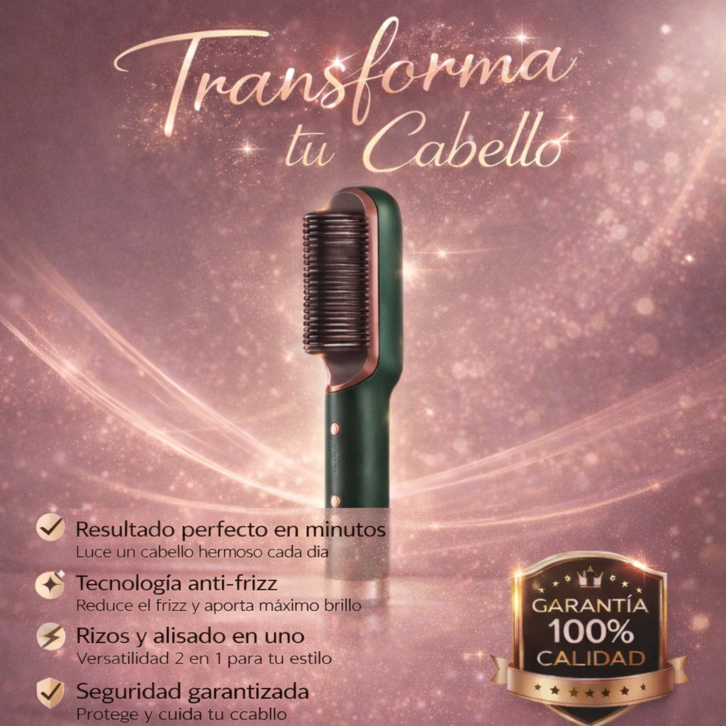 Cepillo Alisador Rizador Multifuncional 💇♀️✨