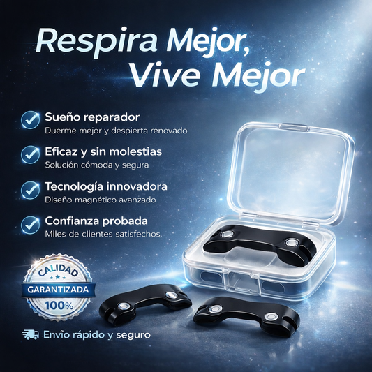 Tiras Nasales Antironquidos Magnéticas 🧲💤