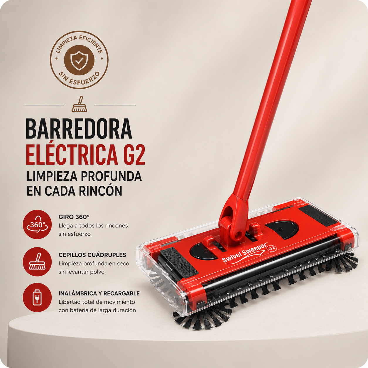 X - Swivel Sweeper - BARREDORA ELECTRICA