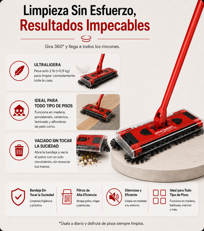 X - Swivel Sweeper - BARREDORA ELECTRICA