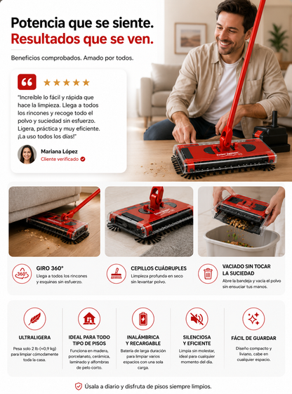 X - Swivel Sweeper - BARREDORA ELECTRICA