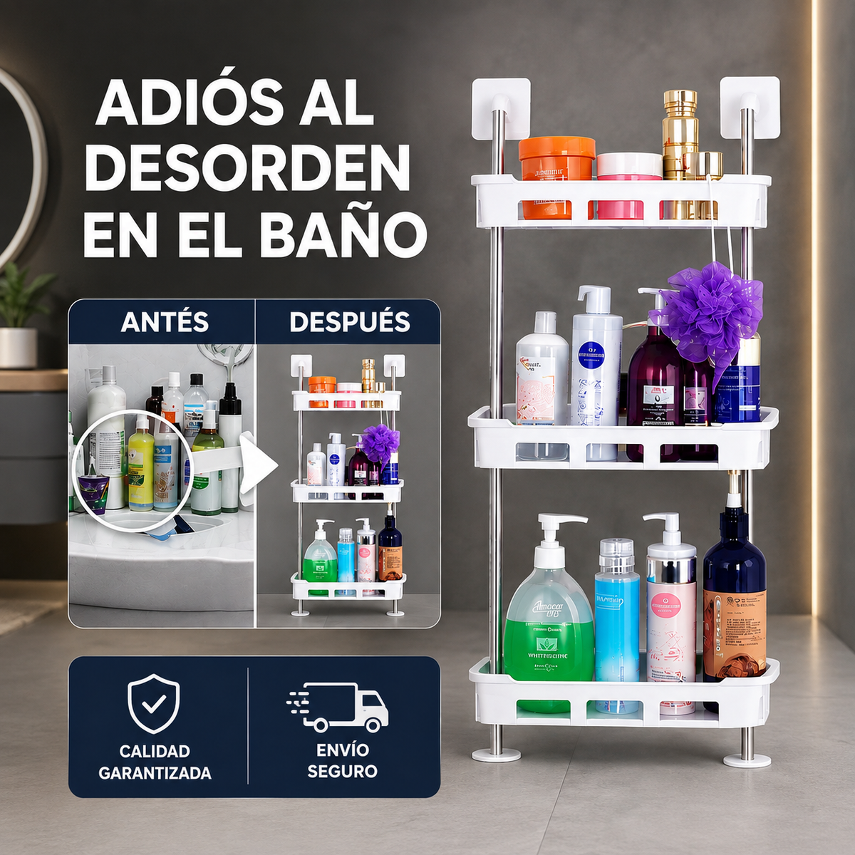 Organizador de Baño 3 Niveles