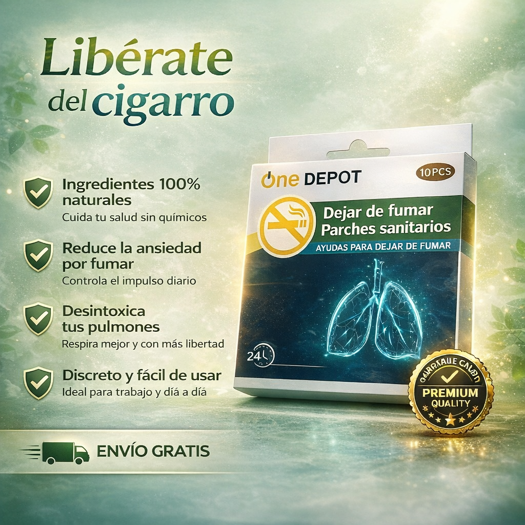 🚭 StopFume™ Parche Natural Antitabac | 10 Parches para Dejar de Fumar