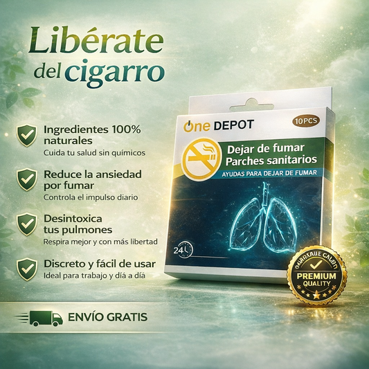 🚭 StopFume™ Parche Natural Antitabac | 10 Parches para Dejar de Fumar