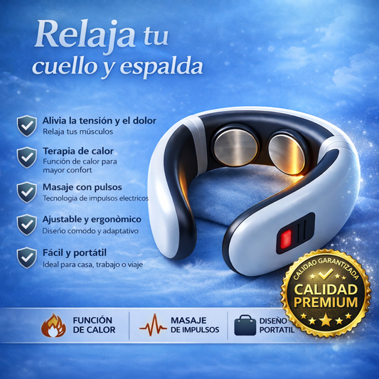 ✨💆 Masajeador Cuello y Espalda | Alivio Inmediato y Relax Diario