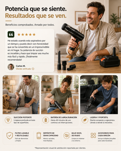 CleanCar Pro — Potencia Inalámbrica